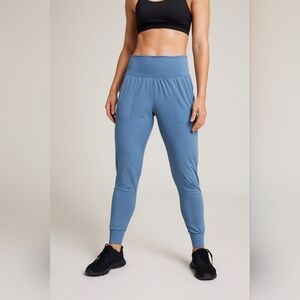 Athleta Salutation Jogger Pants Blue W Pockets LIKE NEW!